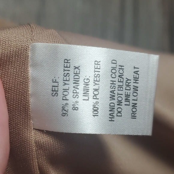 Lulu's Superpower Tan Suede Pencil Skirt - Picture 6 of 8